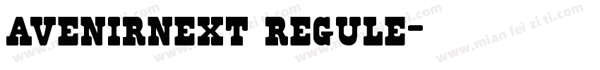 avenirnext regule字体转换